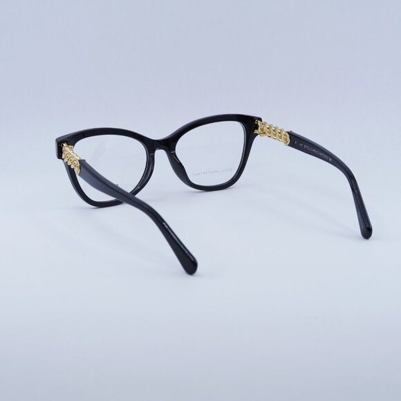 🕶️ New Stella McCartney SC50005I 001 Eyeglasses - Black/Gold Frame 53mm - Picture 4 of 10